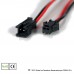 Conector DC Macho-Hembra con Cable Ficha polarizada PVC Negro